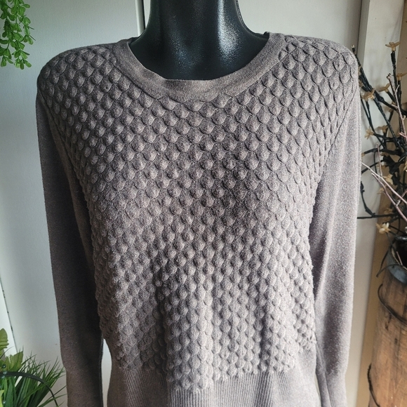 Marble taupe colored sweater Size 14 - Picture 2 of 7